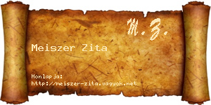 Meiszer Zita névjegykártya
